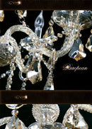 Luxurious Crystal Floor Lamp for LED Fashion and Vintage Style by Axyaa