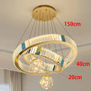 Axyaa Luxury Crystal Chandelier for Living Room and Bedroom Lighting
