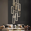 Axyaa Nordic Crystal LED Chandelier for Living Room, Staircase & Indoor Lighting