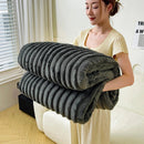 Axyaa Cozy Flannel Fleece Blanket, Luxurious Sofa Bed Cover, Soft & Warm Home Travel Essential