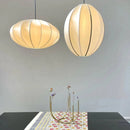 Axyaa Japanese Lantern Pendant Light: Traditional Fabric Hang Lamp for Bedroom, Living Room, Restaurant