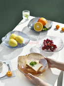 Axyaa Melon Seed Fruit Plate Glass Plate | Modern Living Room Creative Snack Plate