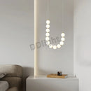 Axyaa Modern Magic Bean LED Copper Chandelier for Home Decor