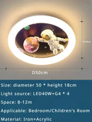 Axyaa Starry Sky LED Chandelier: Modern Bedroom Luxury Ceiling Lamp for Children's Eye Protection