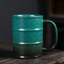 Axyaa Oil Drum Ceramic Coffee Cup Set - Large 600ML Capacity Home Decor