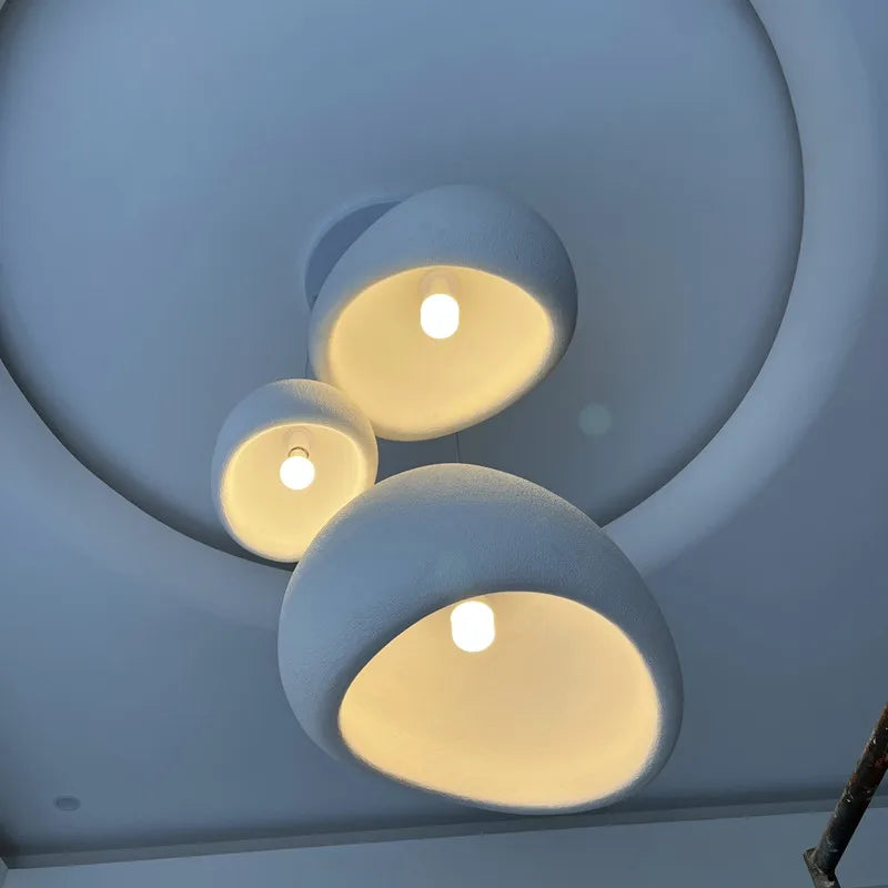 Axyaa Nordic Wabi Sabi Chandelier LED Pendant Lights for Home Decor