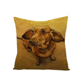 Axyaa Dog Print Linen Pillow Cover 45X45cm