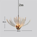 Axyaa Gold Iron Art LED Chandelier for Dining Room, Foyer, Hotel, Stairs