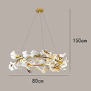 Axyaa Modern Vintage LED Stair Chandeliers for Living Room Ceiling Indoor Lighting