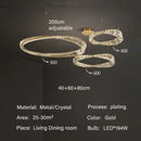 Axyaa Postmodern Crystal Chandelier for Luxurious Living Spaces