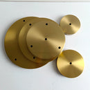 Axya Round Brass Ceiling Plate for DIY Pendant Lamps, Available in Various Sizes
