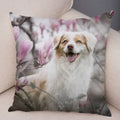 Axyaa Australian Shepherd Pillow Cover - Cute Dog Animal Cushion
