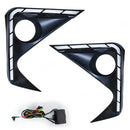 Axyaa Avanza Veloz Daytime Running Lights Turn Signal Front Bumper Daylight White Yellow