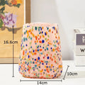 Axyaa Glass Vase with Artificial Flowers for Desk Decoration and Room Aesthetic