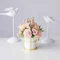 Ceramic Vase for Home Decor - Axyaa Desktop Ornament & Flower Pot