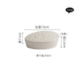 Axyaa Stone Pattern Ceramic Dessert Bowl with Lid, Ideal for Stew, Soup, and Salad