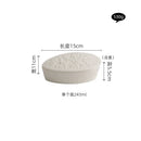 Axyaa Stone Pattern Ceramic Dessert Bowl with Lid, Ideal for Stew, Soup, and Salad