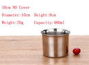 Axya Stainless Steel Condiment Pot Milk Can Salt Storage Bottle