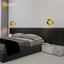 Axyaa Round Glass Wall Lamp for Bedroom, Living Room & Corridor