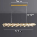 Axyaa Crystal Chandelier Pendant Light for Living Room and Dining Room