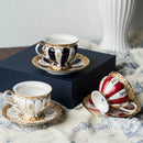 Axyaa Camellia Ceramic Coffee Mug - European Court Luxury Latte Cup