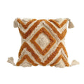Axyaa Bohemian Tufted Tassel Throw Pillow Covers - Modern Home Decor