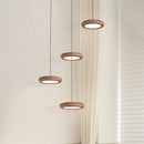 Axyaa Wood Grain Retro LED Ceiling Lamp Nordic Modern Home Decor Aisle Bedroom Pendant