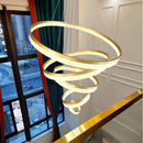 Axyaa Nordic Home Decoration Stair Chandelier Living Bedroom Dining Pendant Ceiling Light