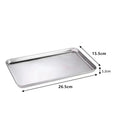 Axyaa Stainless Steel Buffet Tray for Food Presentation and Storage