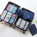 Axyaa 7-Piece Travel Bag Organizer Set for Clothes, Luggage, Blanket, and Shoes