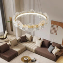 Axyaa Gold Aluminum Villa Chandelier for Indoor Lighting
