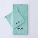 Axyaa Coral Fleece Towel Bath Set - Solid Color Simple Combination - Hot Sale