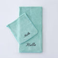 Axyaa Coral Fleece Towel Bath Set 2025 - Solid Color Simple Combo
