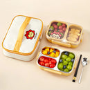 Axyaa Stainless Steel Lunch Box with Compartments - Large Capacity Bento Box