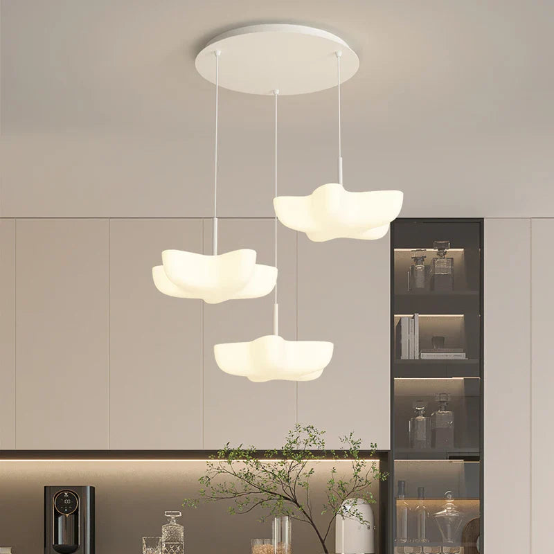 Cloud White Chandelier Pendant Lamp for Dining Room Kitchen Island by Axyaa