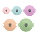 Axyaa Silicone Pot Cover Set: Anti Overflow, Dustproof, Sealed for Refrigerator and Microwave