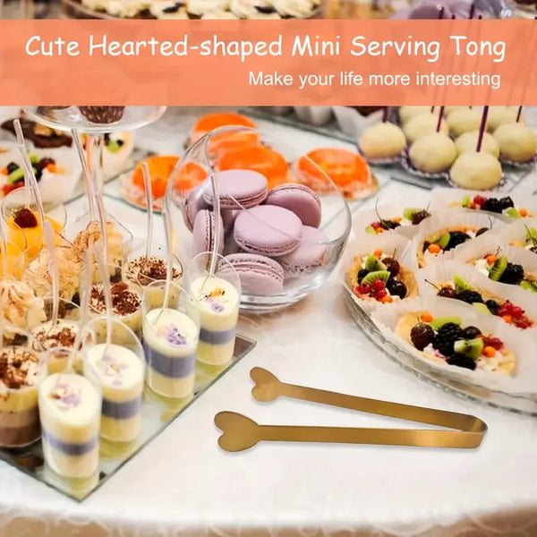 Axyaa Gold Heart Mini Clips - Perfect for Candy, Weddings, Parties, and Special Occasions