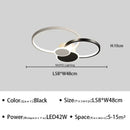 Axyaa Nordic LED Ceiling Lamp Dimmable Remote Control Chandelier