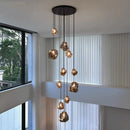 Luxurious Axyaa LED Ceiling Chandelier for Modern Bedroom and Dining Room Lighting