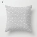 Axyaa Grey Family Pillowcase Square Cushion Cover for Home Office