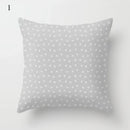 Axyaa Grey Family Pillowcase Square Office Cushion Cover