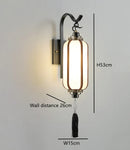 Axyaa Chinese Copper Wall Lamp for Living Room Bedroom Study Corridor Decor