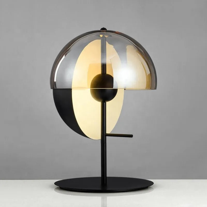 Axyaa Glass Bedside Lamp: Nordic Luxury Design for Bedroom, Living Room, Study & Aisle