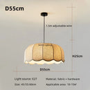 Axyaa Wavy Fabric Pendant Light: Nordic Style Chandelier for Bedroom & Restaurant decor