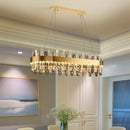 Axyaa Crystal Chandelier Dining Room Ceiling Light Luxury Pendant Lamp