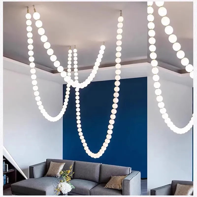 Elegant Glass Gold Pendant Light by Axyaa for Living Room Staircase Foyer