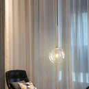 Axyaa Glass Ball Pendant Light: Modern LED Ceiling Lamp for Bedroom, Kitchen, or Dining Room