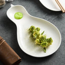 Axyaa Irregular Ceramic Dinner Plate for Restaurant Specialty Tableware