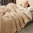 Axyaa Cozy Milk Fleece Blanket | Queen Size Multi-functional Plush Bed Throw