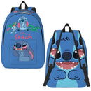 Axyaa Kids Backpack: Stitch Pink Angel School Daypack for Students.